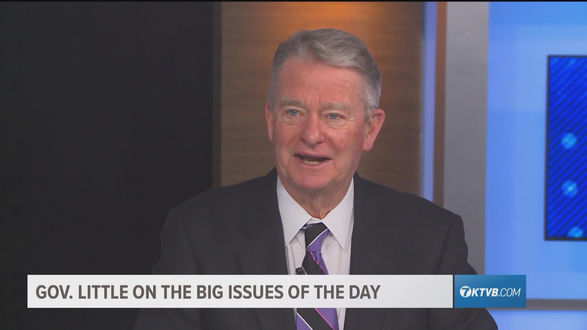 Governor Brad Little discusses Idaho's fight against COVID, the huge budget surplus, tax relief, and looks ahead to 2022.