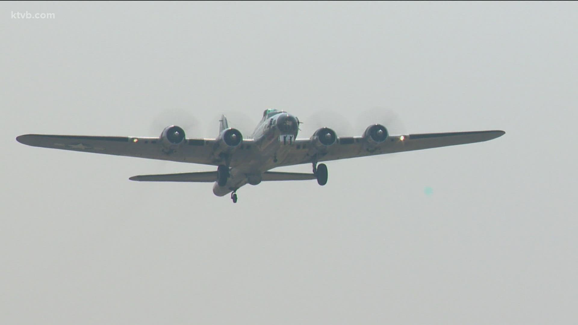 The flight flew out of Nampa Municipal Airport on Friday and will take off and land again this weekend.