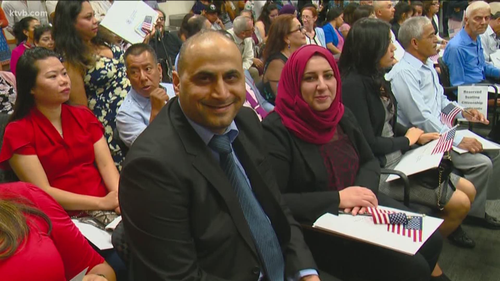KTVB employee Ali Al Saedi became a U.S citizen Thursday.