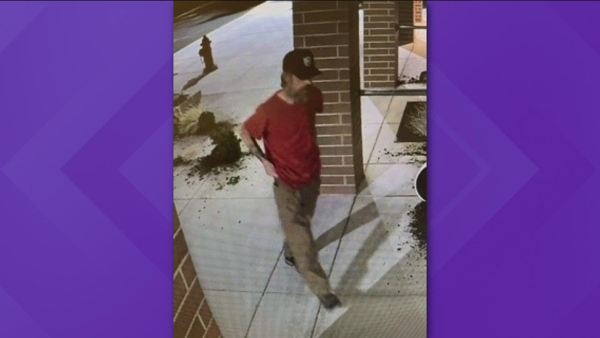 ​On Saturday, Aug. 17 at roughly 12:30 a.m., BPD responded to a report of an unknown man damaging plants and landscaping outside of the school.