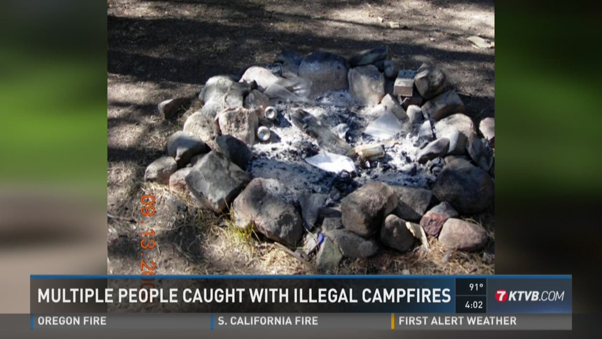 Multiple illegal campfires found in Boise National Forest