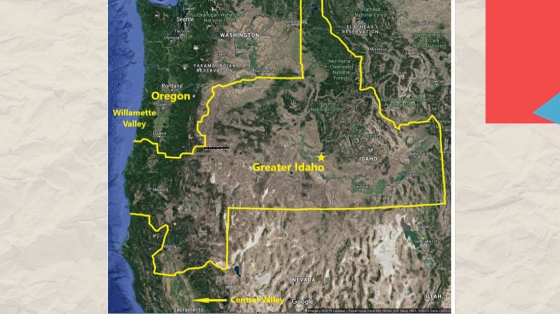 Idaho Oregon Border Towns Oregon Man Wants To Combine Parts Of Oregon, California And Idaho To Create  New State | Ktvb.com