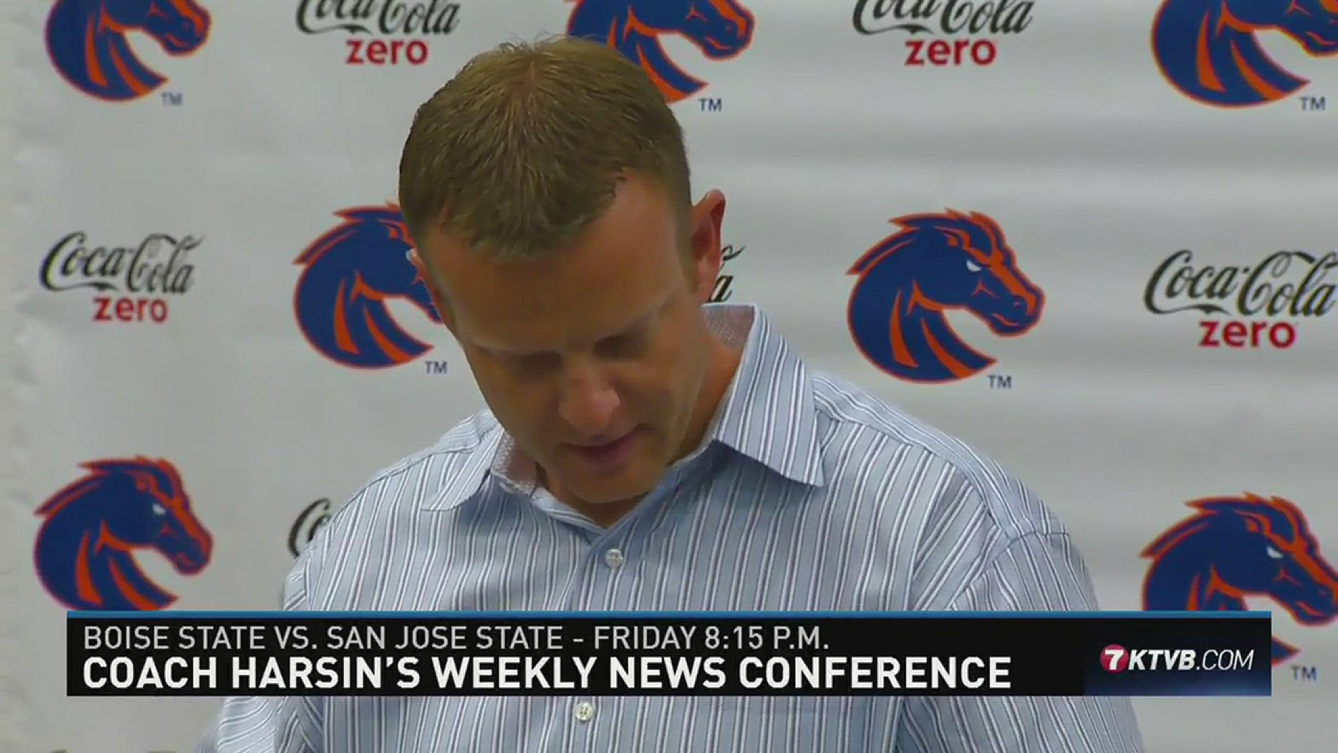 Boise State coach Bryan Harsin held his weekly press conference on Tuesday, and talked about the loss to Wyoming, and what his team will need to do to move on from the loss as they prepare for San Jose State this week.