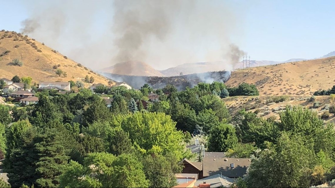 Boise foothills brush fire 80 percent contained | ktvb.com