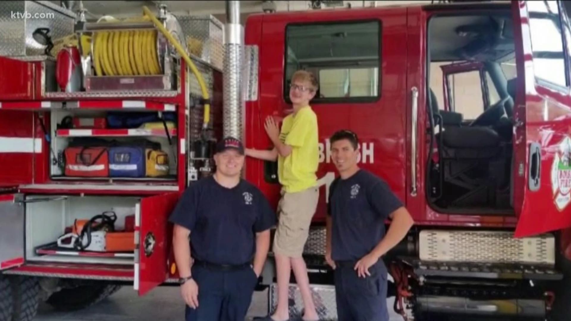 17-year-old Gavin Spears loves fire trucks, and the firefighters at Meridian Station 1 love Gavin. The teen visits the fire station whenever he can, and he's welcomed with open arms.