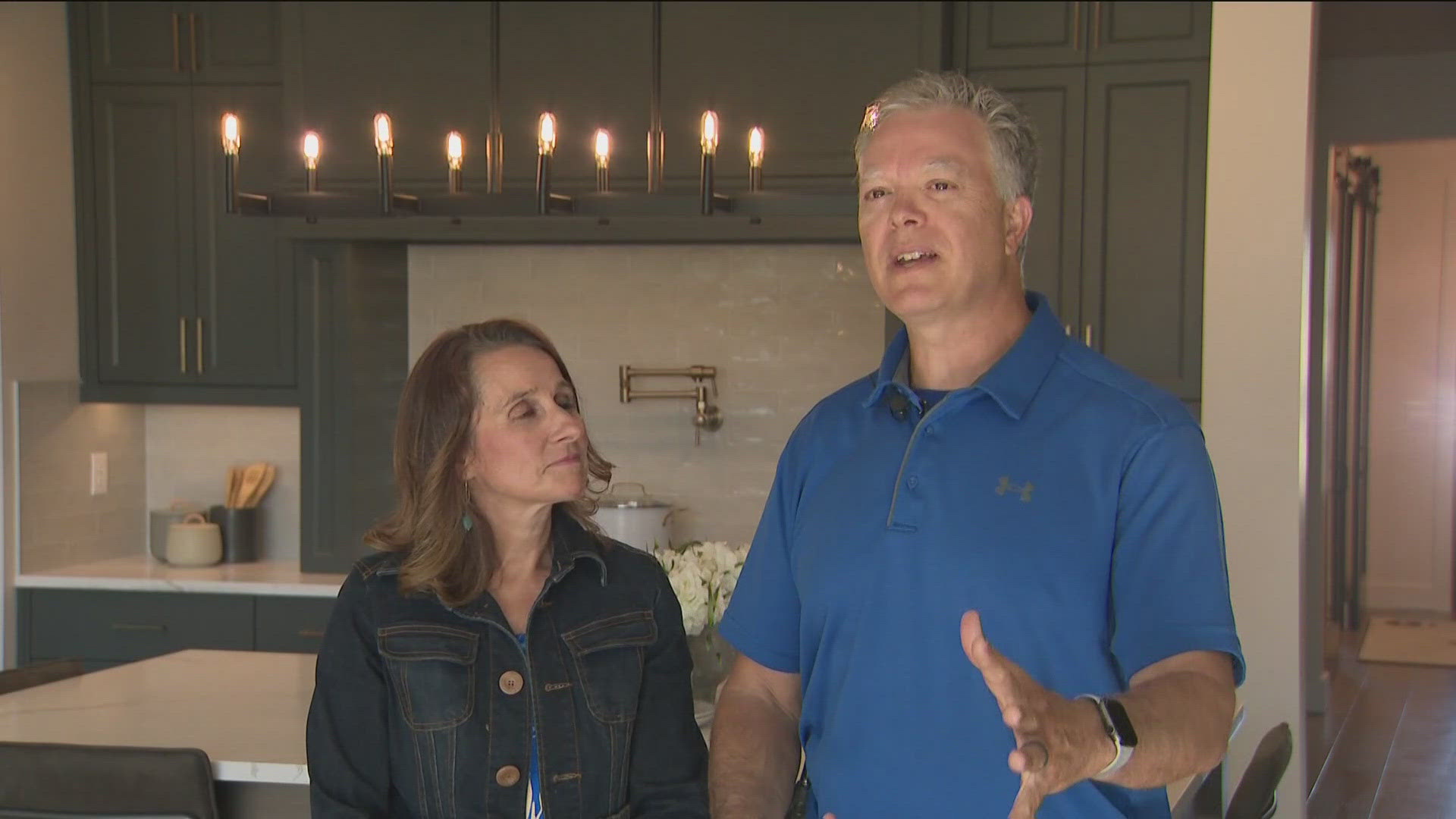 Louis and Nicole Flores spoke to KTVB about how they figured out they won the home.