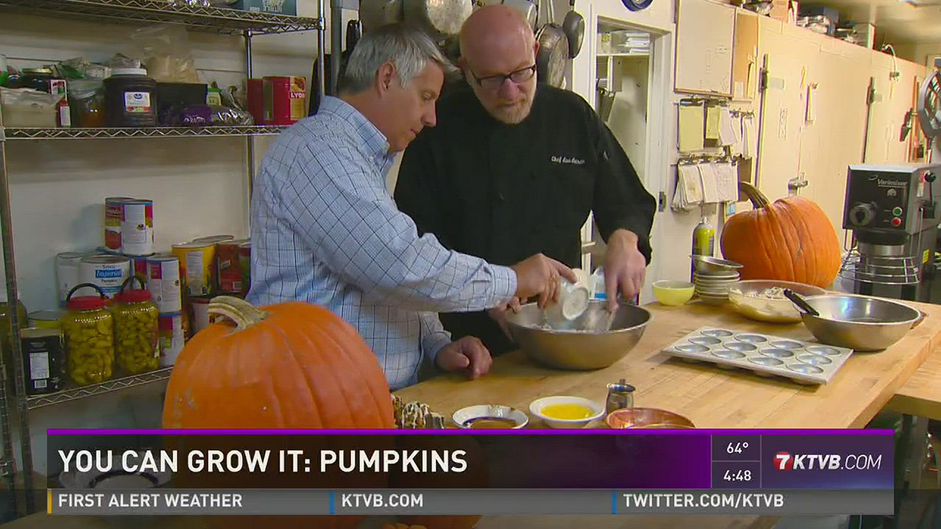Chef Lou Aaron shares a pumpkin muffin recipe with Jim Duthie.