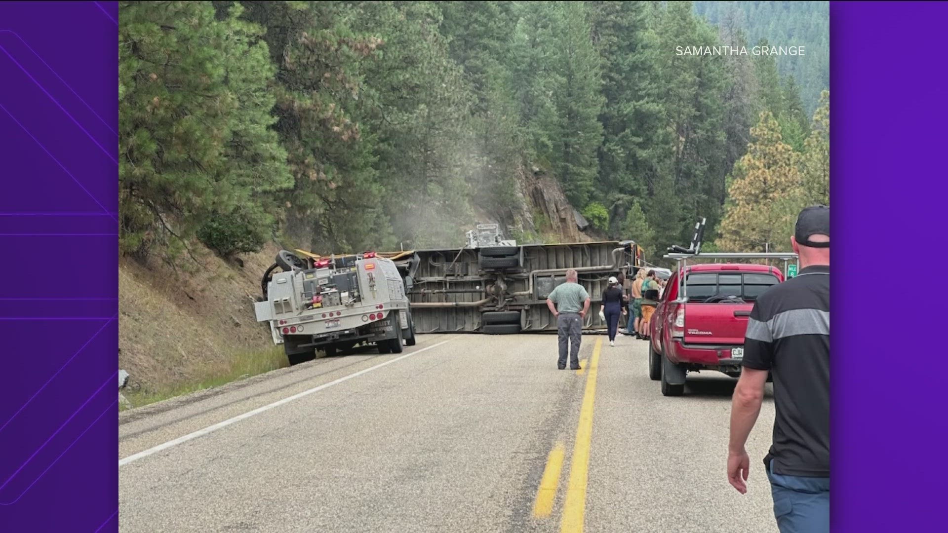 30 travelers on school bus crash on Highway 55 | ktvb.com
