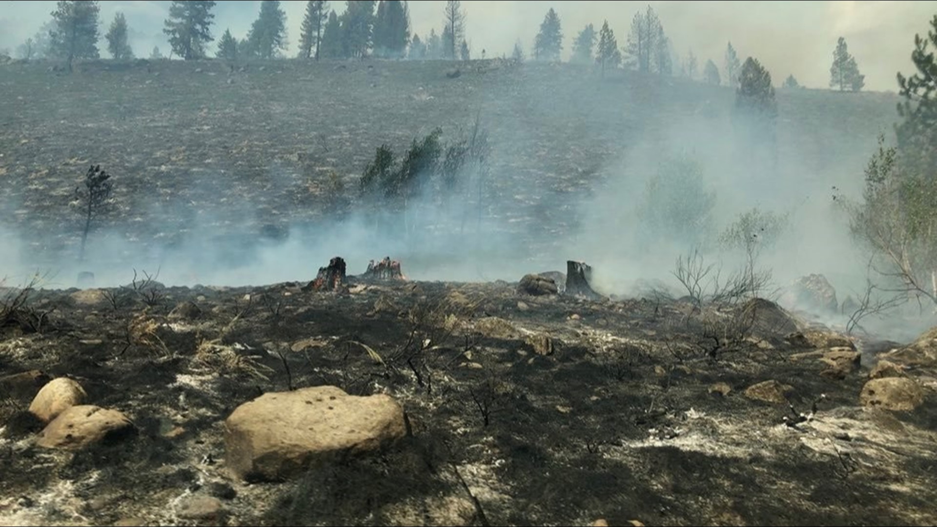 Wildfire in Boise County's Grandjean area destroys four cabins