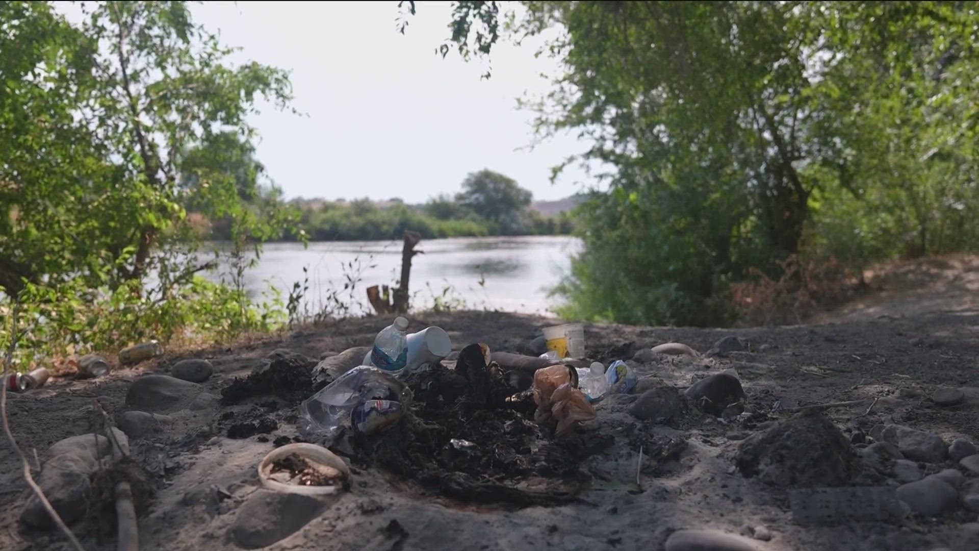 Not only does Brad Bish fish at his favorite spot along the Snake River in Wilder, he also spends several hours picking up all sorts of trash.