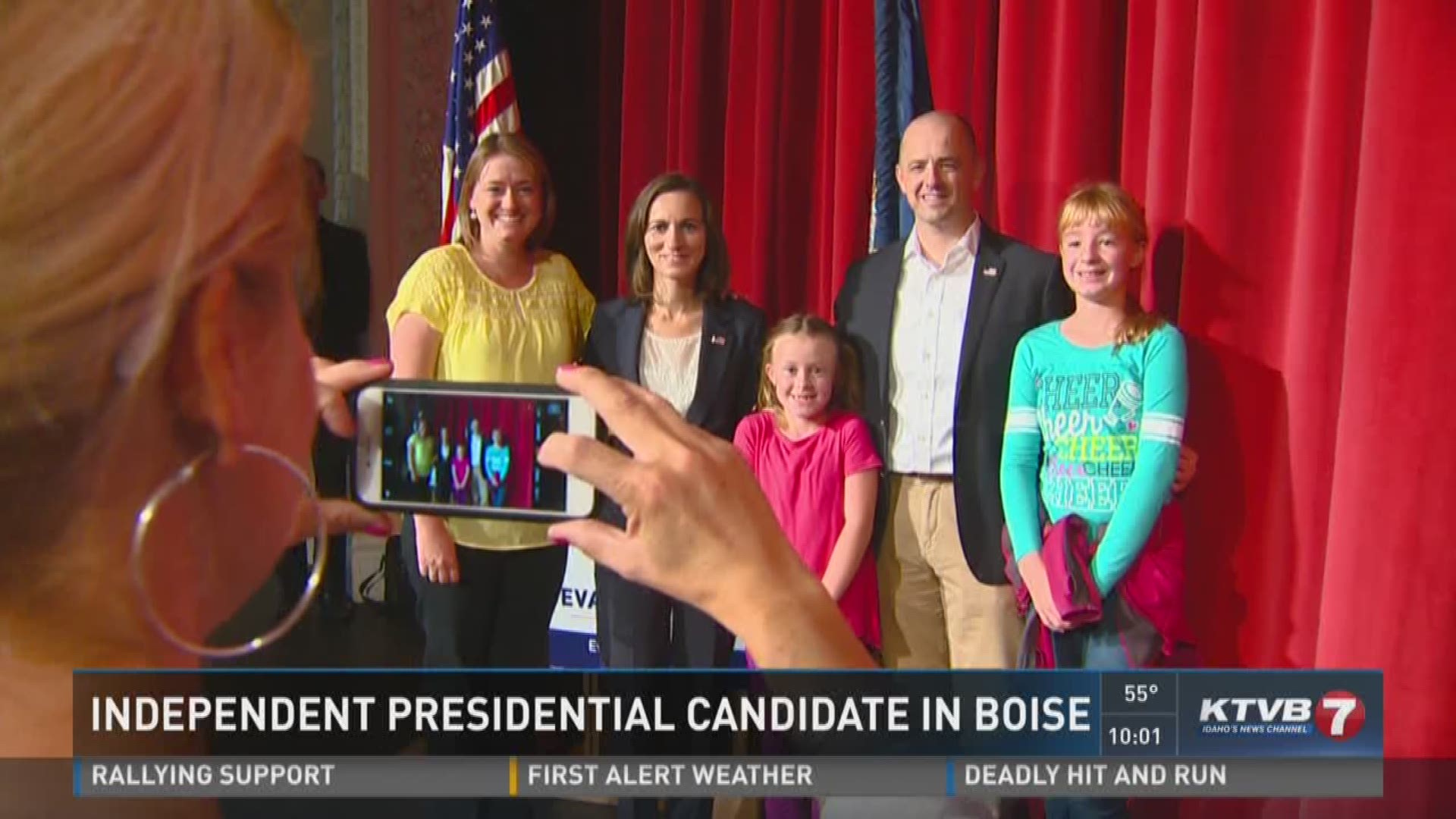 Independent presidential ticket visits Boise