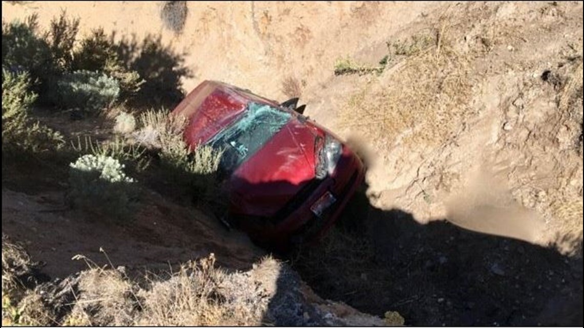 Car Pushed Over Cliff Into Ravine Near Table Rock | Ktvb.com