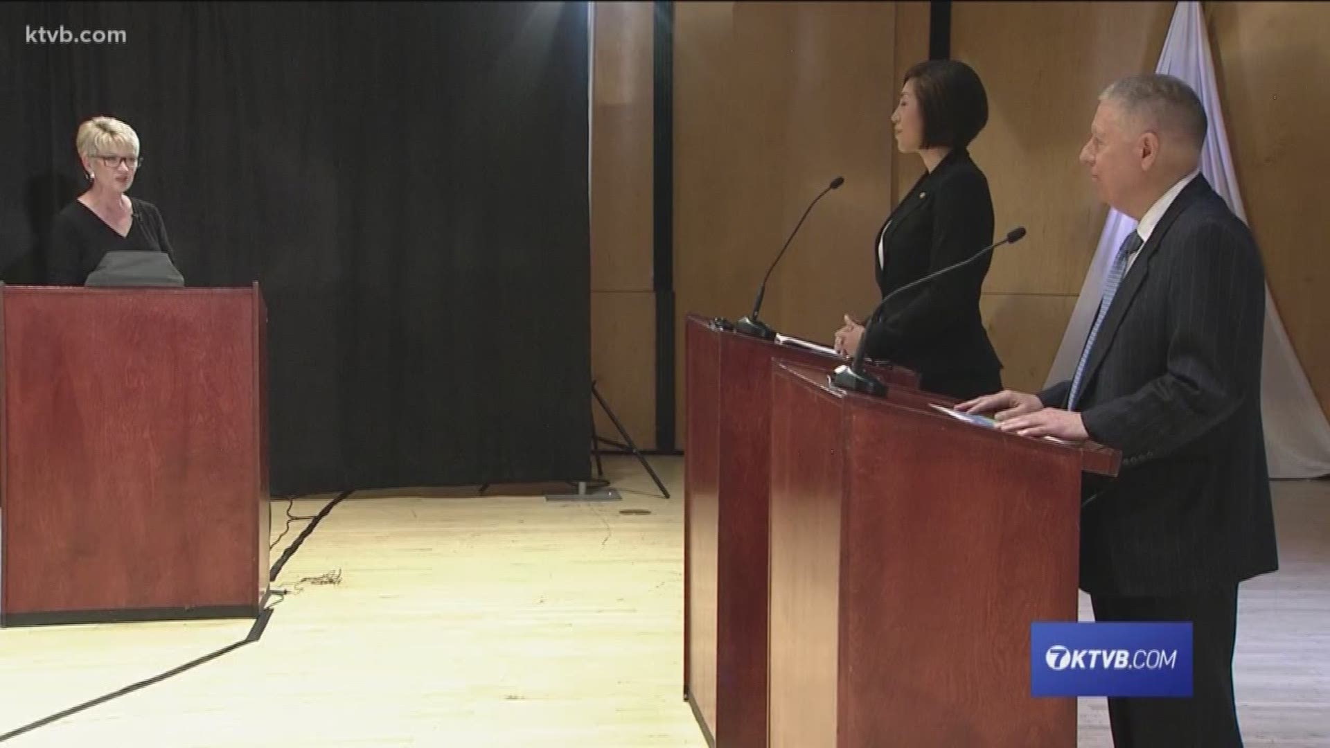 Paulette Jordan and A.J. Balukoff faced off at NNU Tuesday in the last debate before the May 15 primary.