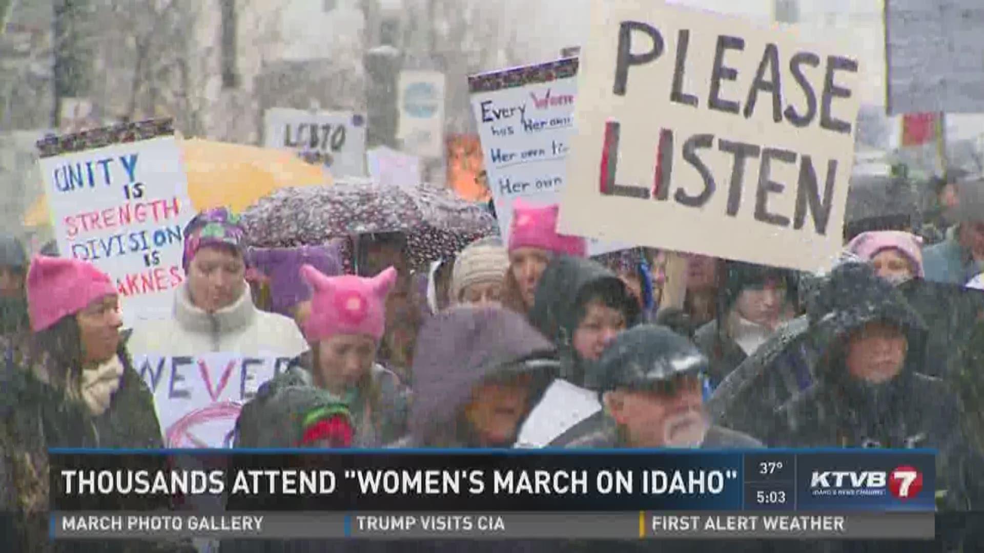 Thousands attend Women's March on Idaho