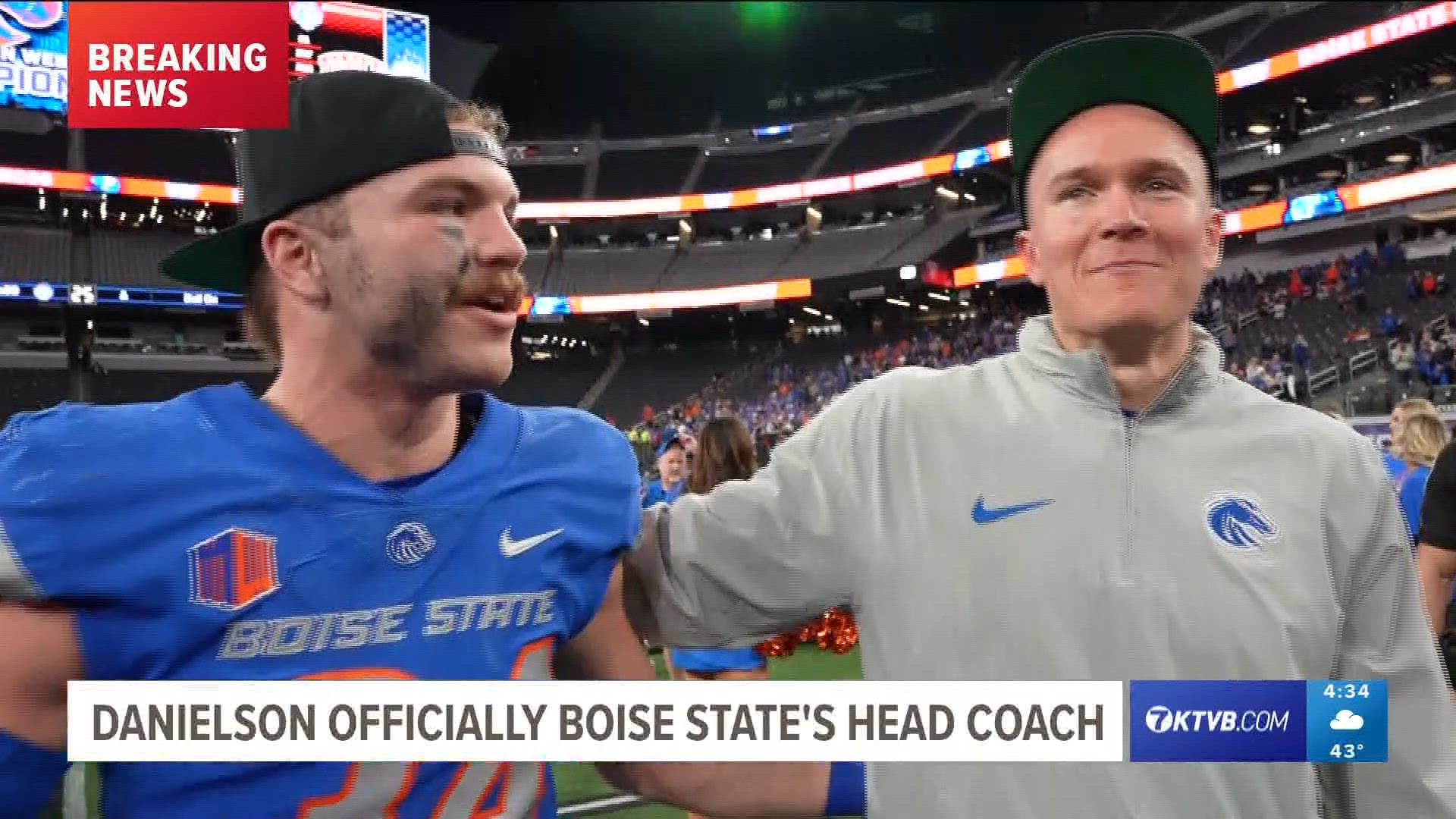 Danielson got his "dream job" – being named the new head coach of Boise State on Sunday after making history as an interim and spending seven years with the Broncos.