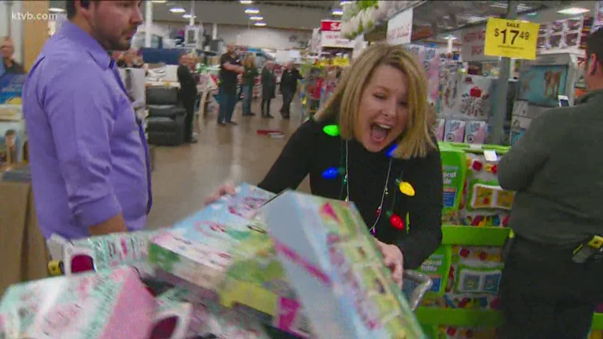 Fred Meyer donated all the toys that were collected Monday.