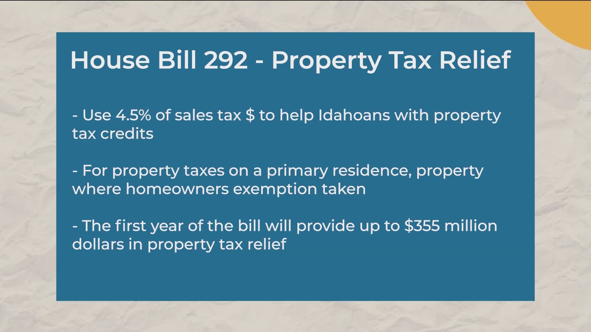 Idaho lawmakers advance idea to address property tax