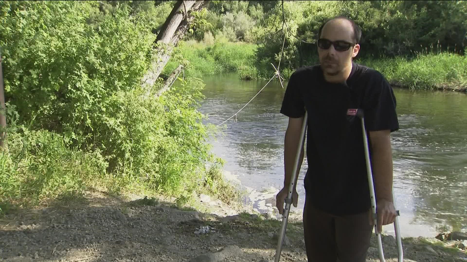 Treasure Valley family asks others to 'be aware' of others on Boise River after bridge jumper sends two to the hospital.
