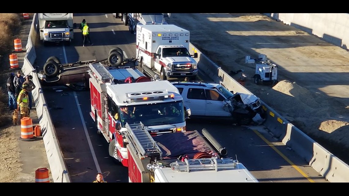 Car Crash On I 84 In Nampa Blocks All Eastbound Lanes 9099