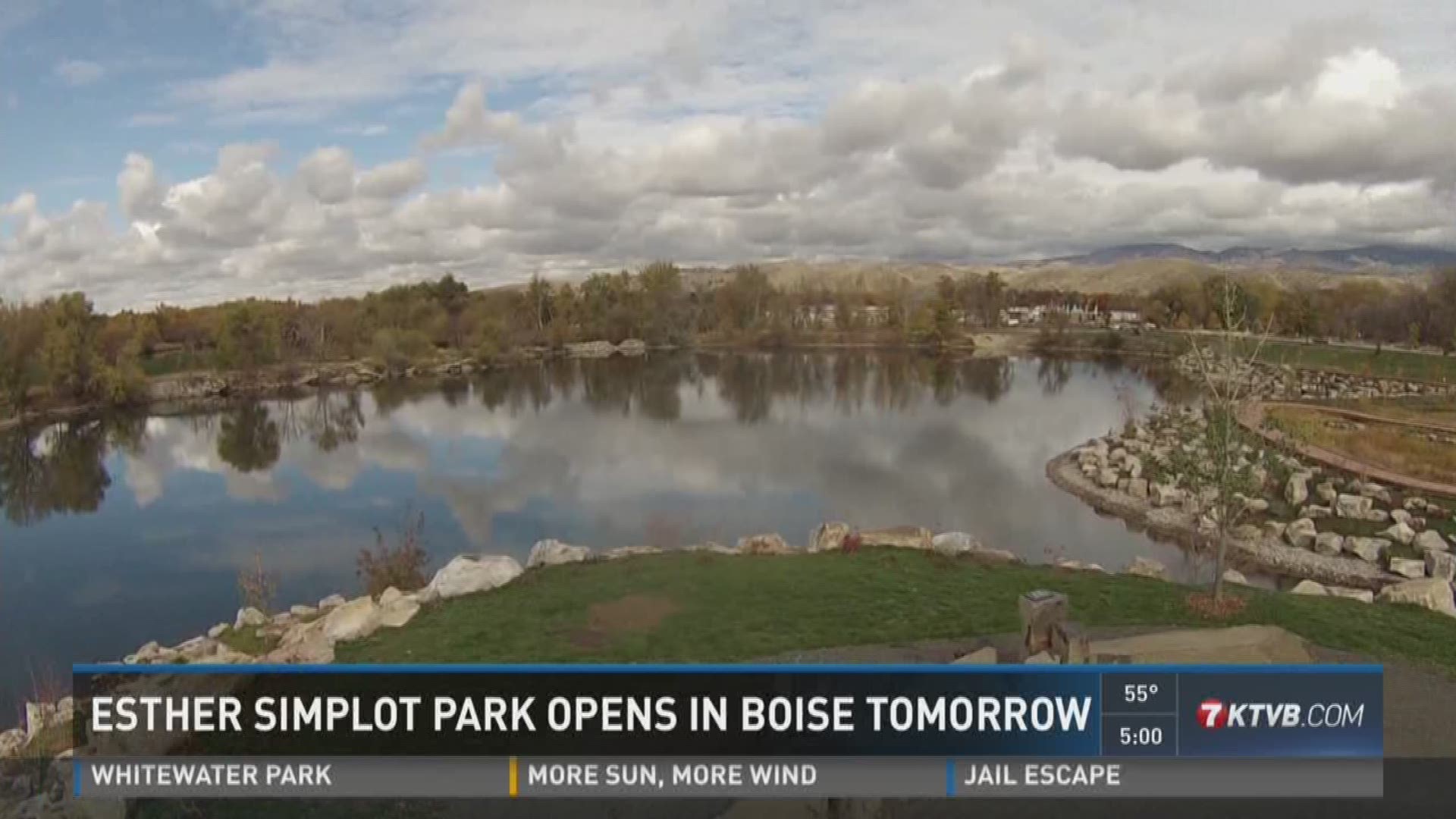 The new Boise park is now complete and will open to public Wednesday.
