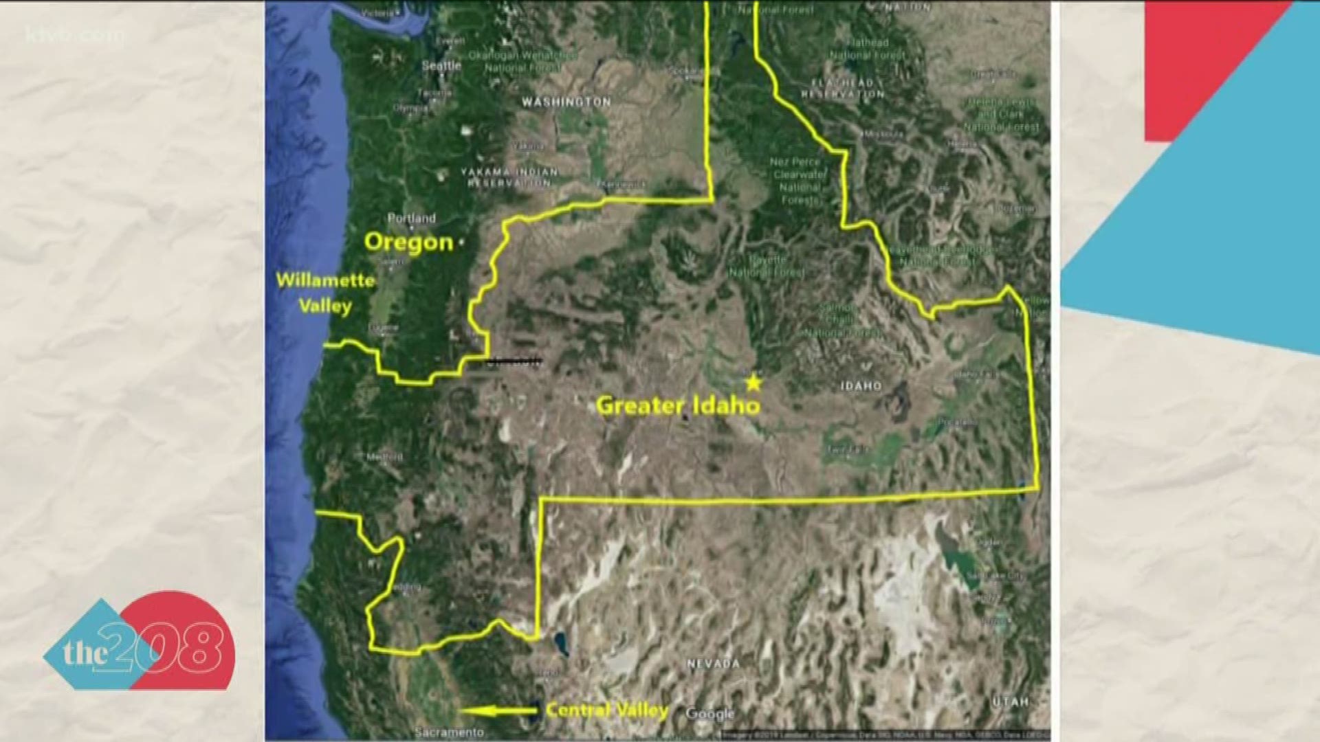 Michael McCarter wants a large chunk of Oregon and a part of Northern California to become Idaho.