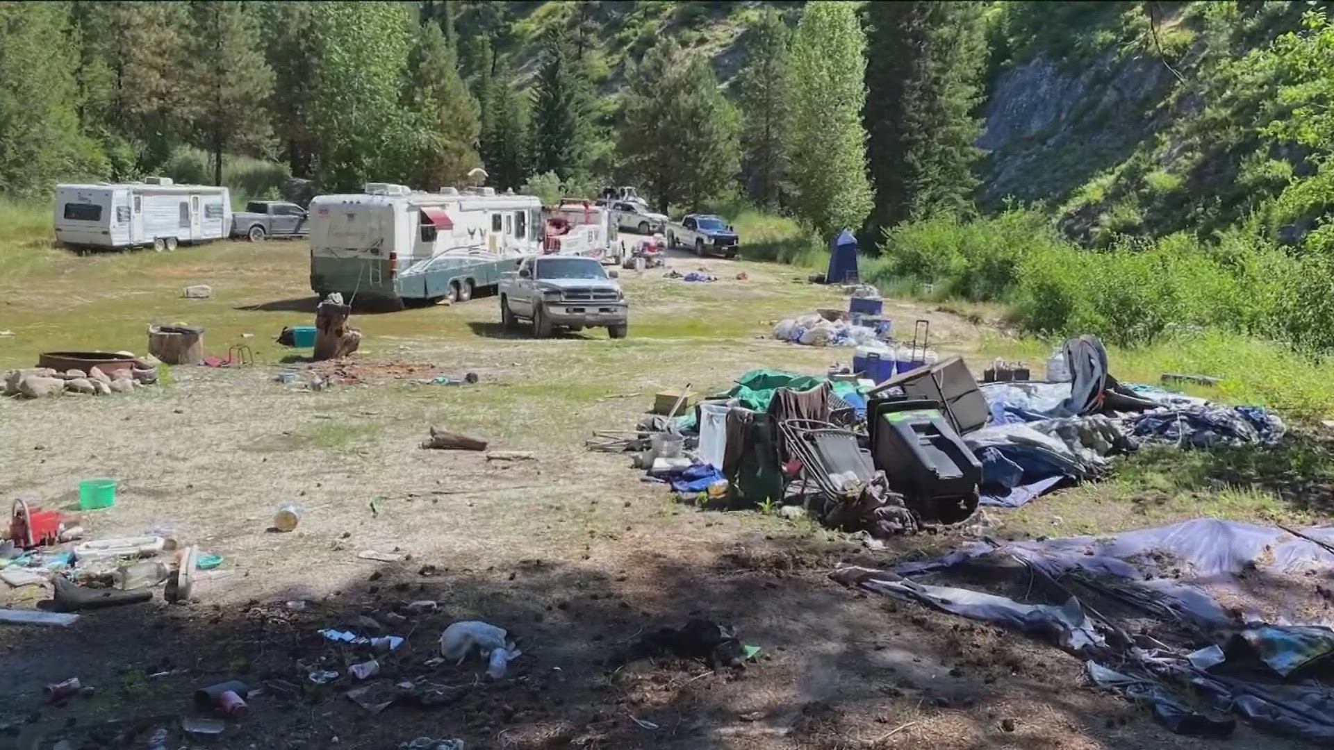The Boise National Forest receives regular reports about trash at campsites, an issue that has led to access at recreation areas being limited in the past.