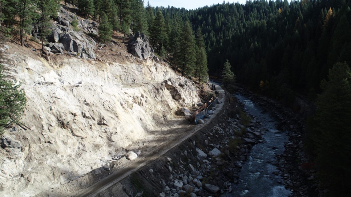 Road construction on Highway 55 near Smiths Ferry on hold for the