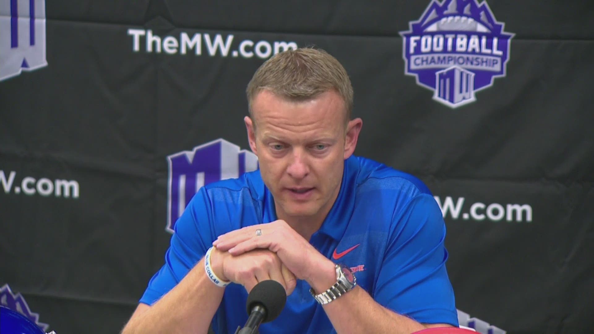 Head coach Bryan Harsin recaps last week's win against Utah State and looks ahead to the Broncos' Mountain West Conference Championship game against the Fresno State Bulldogs on Dec. 1.