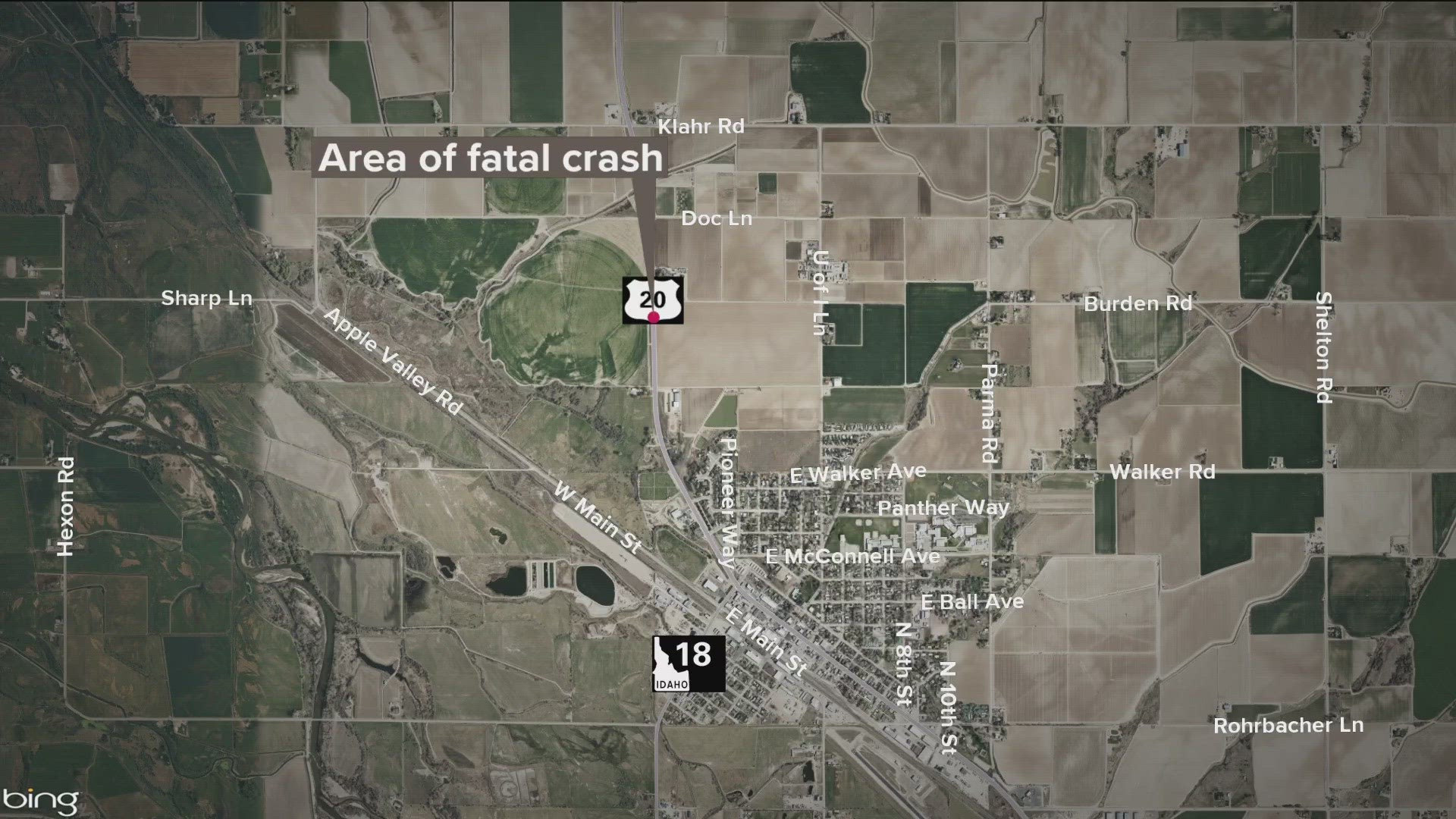 The head-on collision happened Tuesday morning on U.S. Highway 95.