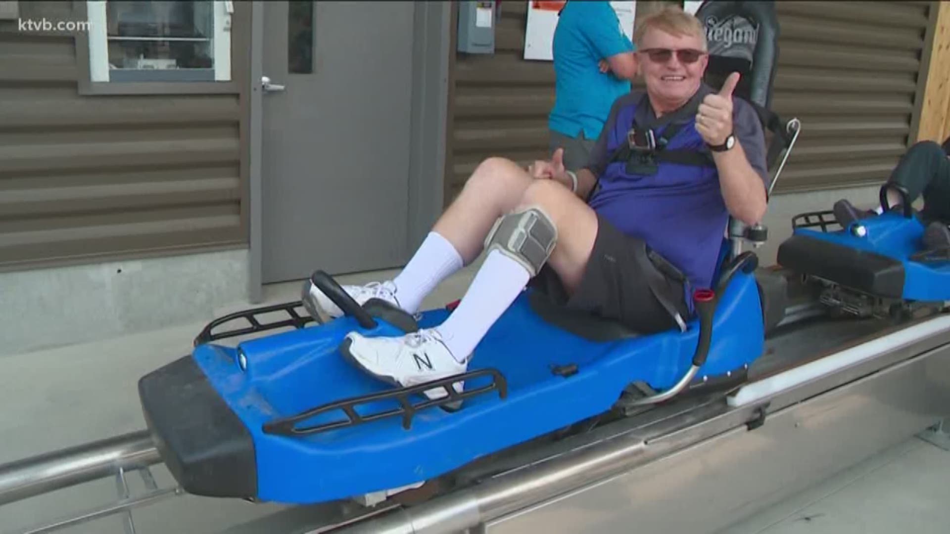 Gordan Myre says he was "bummed" when he realized the mountain coaster at Bogus Basin wasn't wheelchair accessible. Sunday afternoon, he finally got the chance to ride. 