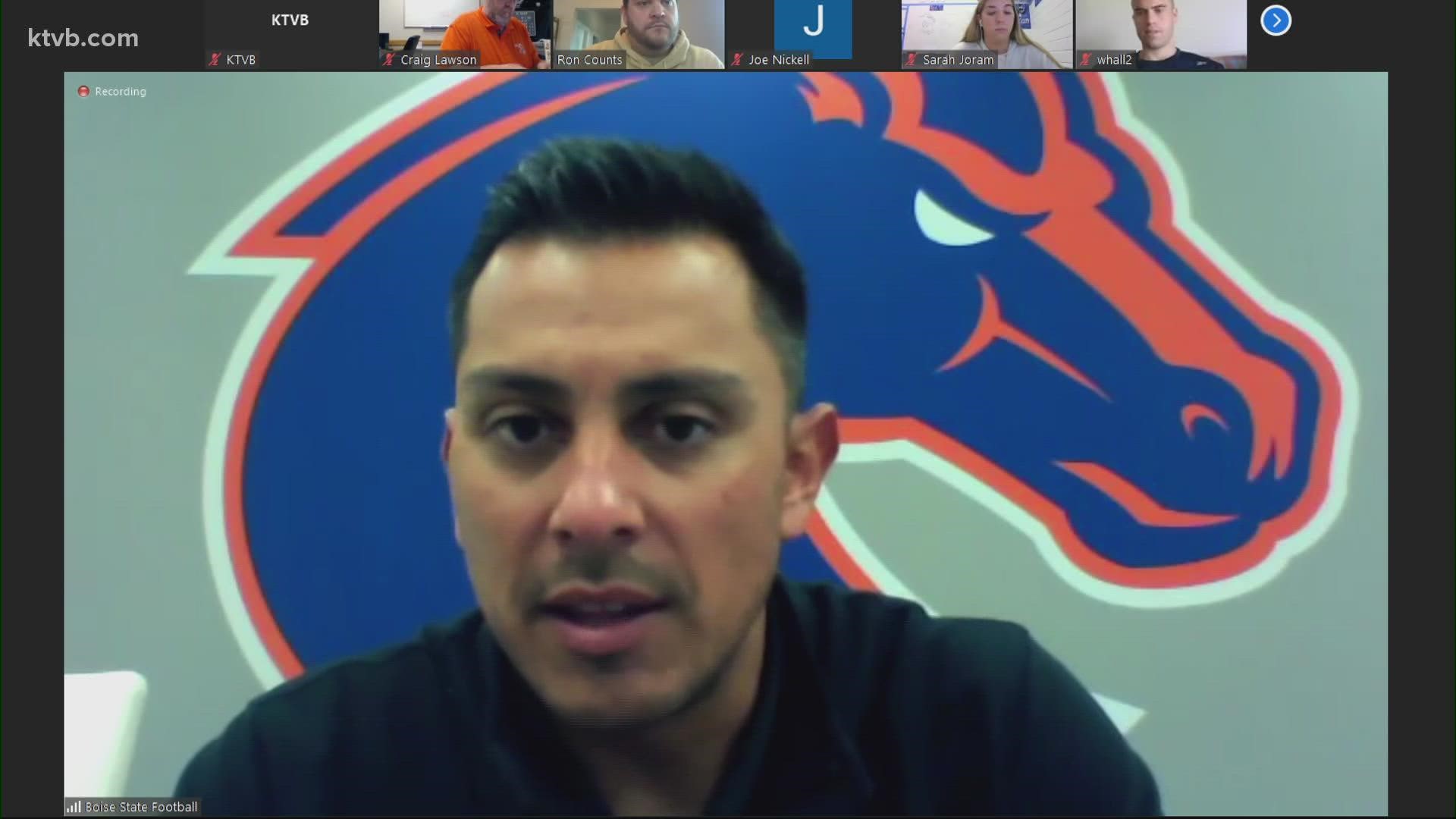 On Monday, head coach Andy Avalos met with the sports media to discuss the Broncos' loss against Oklahoma State and how they'll improve ahead of Utah State.