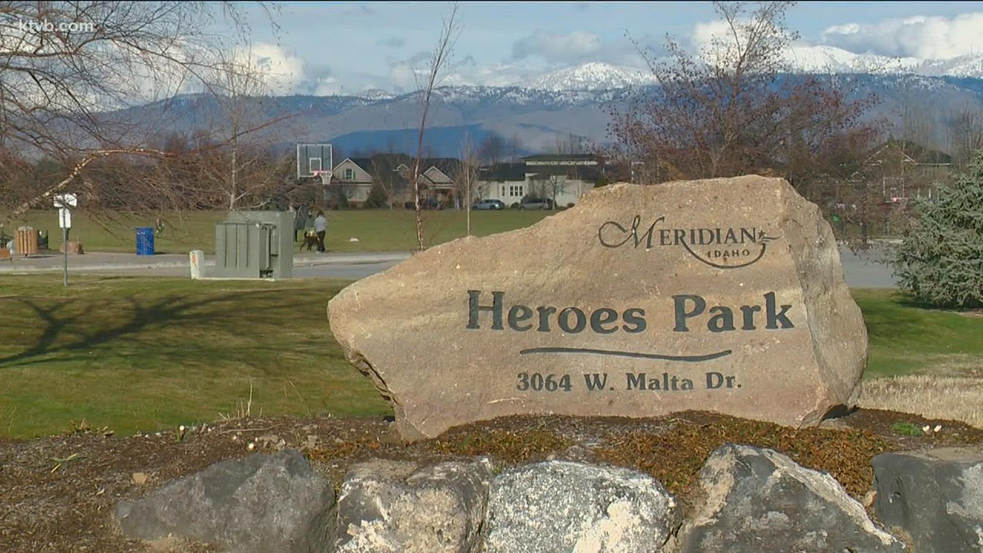 The art installation at Heroes Park in Meridian honors heroes, both local and national. The idea is recognize those who inspire others.