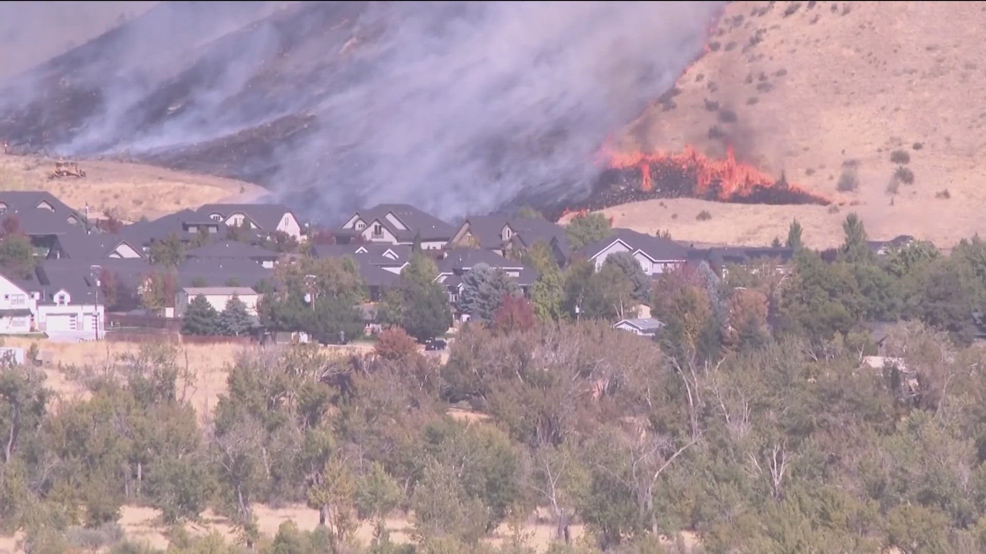 The fire is 50% contained.