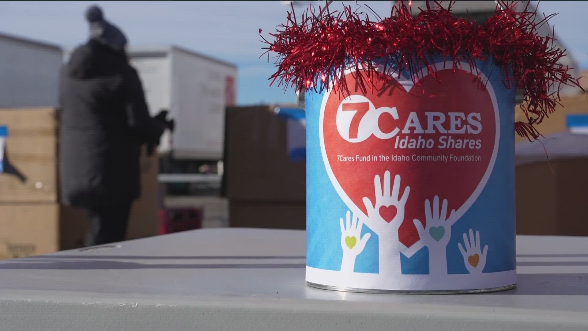 The community and companies come together to give during the holidays.