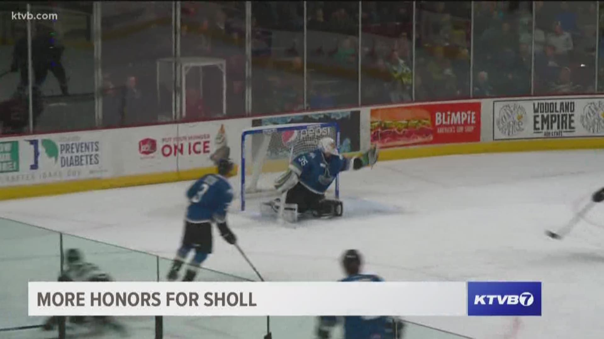 The Idaho Steelheads wrap up the regular season after clinching a playoff spot and their goalie, Thomas Sholl gets league honors for his play.