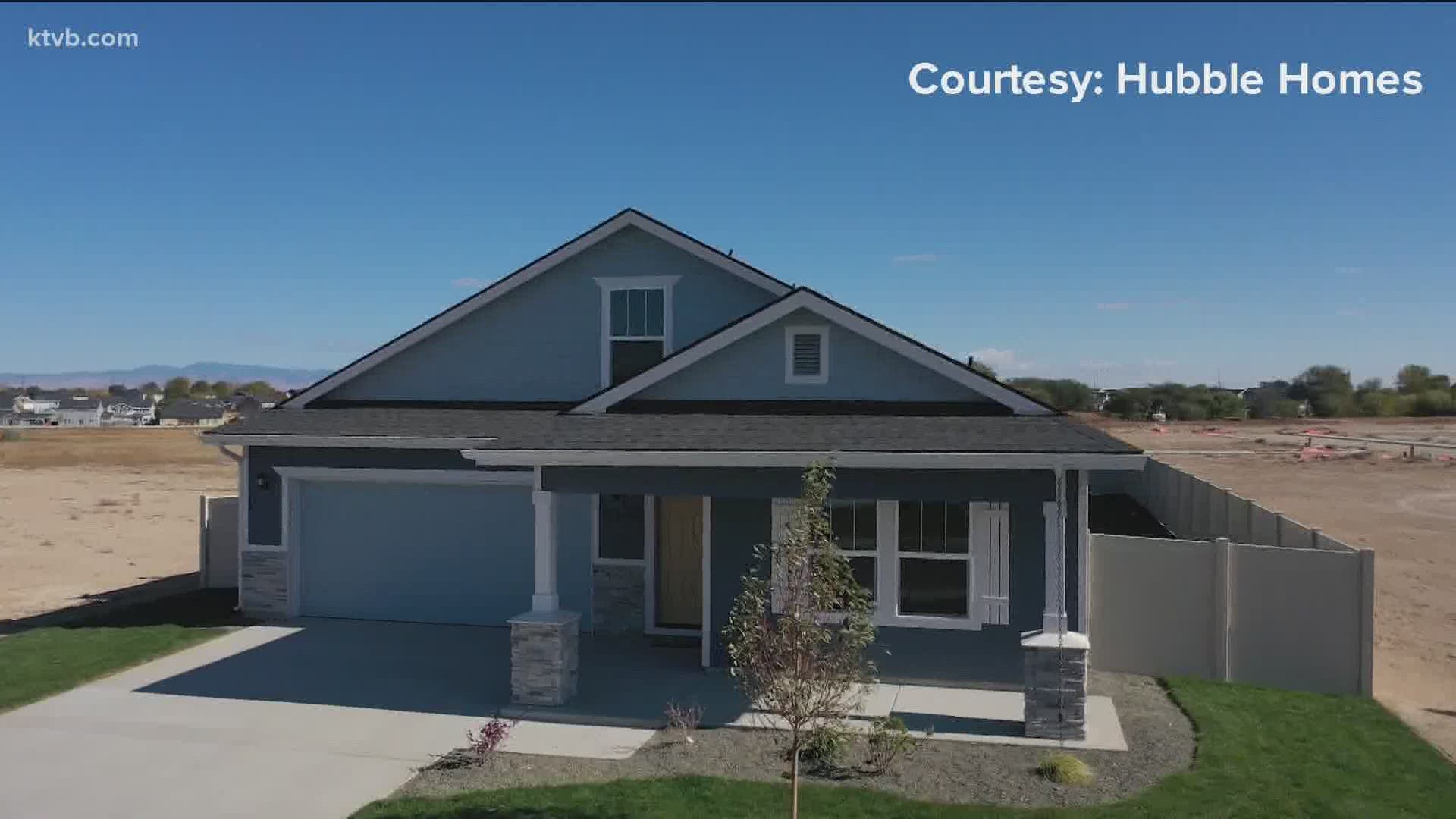 The four-bedroom, two-bath home is on sale now in Nampa.