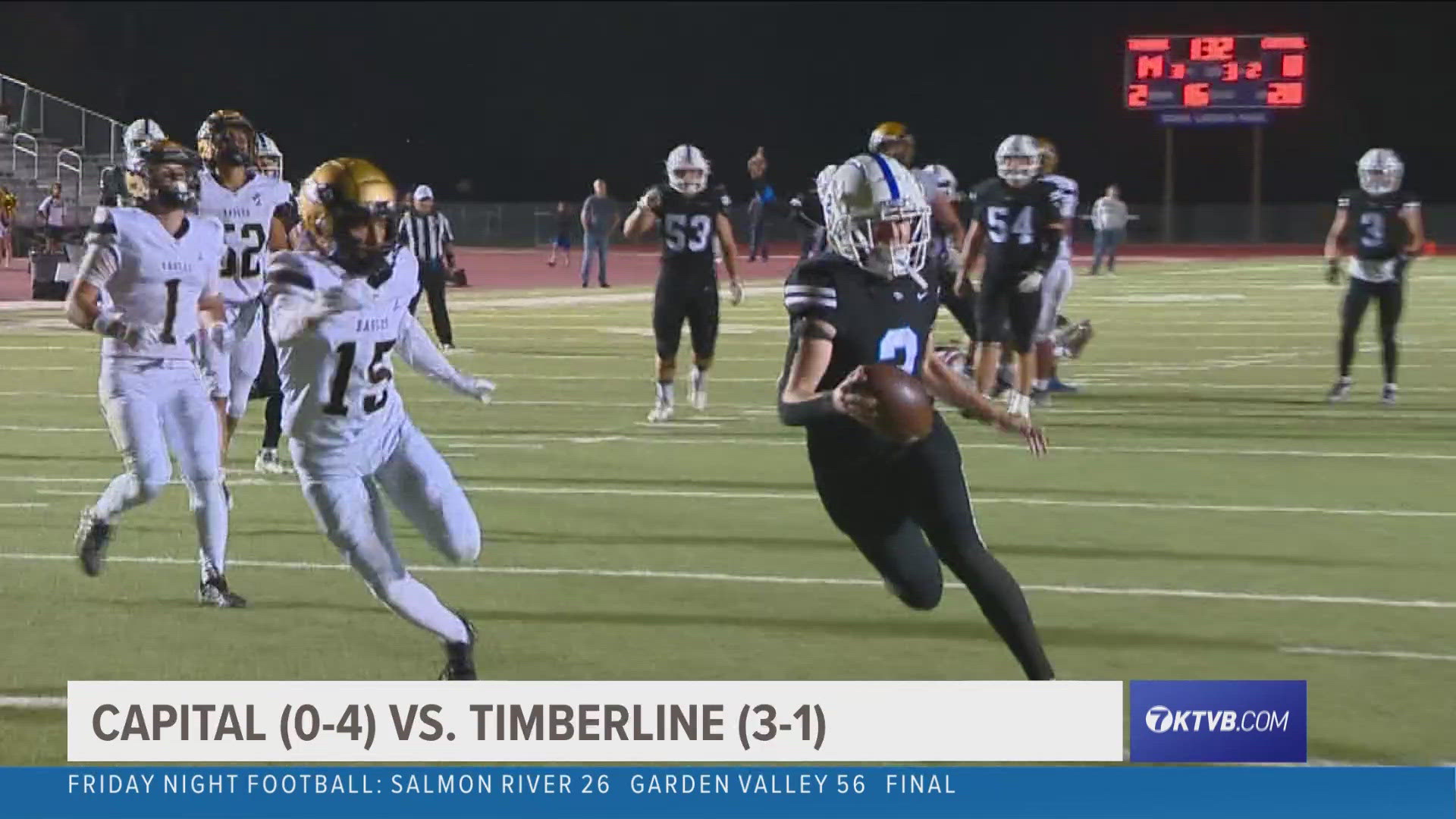 Timberline improved to 4-1 behind a stellar defensive performance in Friday night's 21-0 victory over Capital (0-5) at Dona Larsen Park.