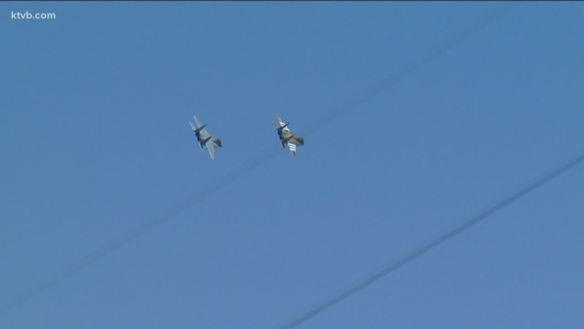 Two jets from the Oregon Air National Guard flew over Saint Alphonsus Friday to honor health care workers.