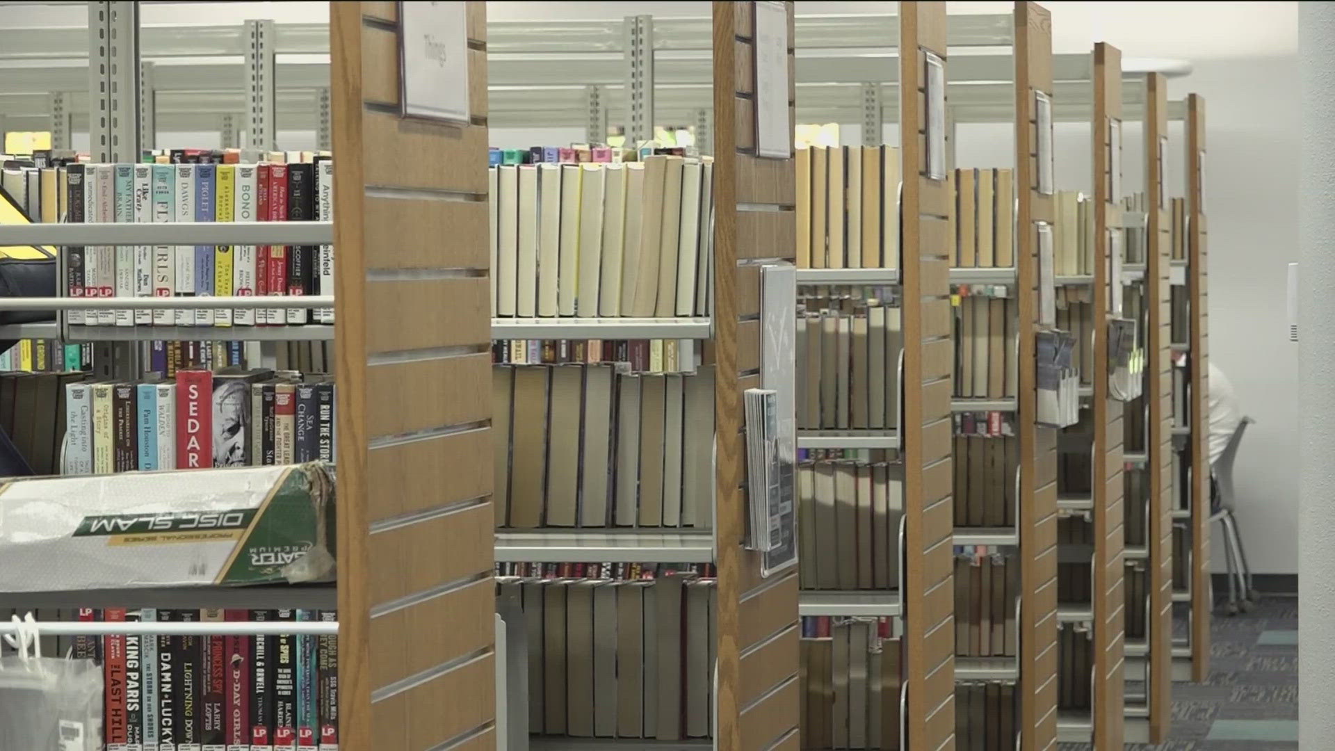 The Eagle Library received consideration for 25 books, and they decided to move all of them.