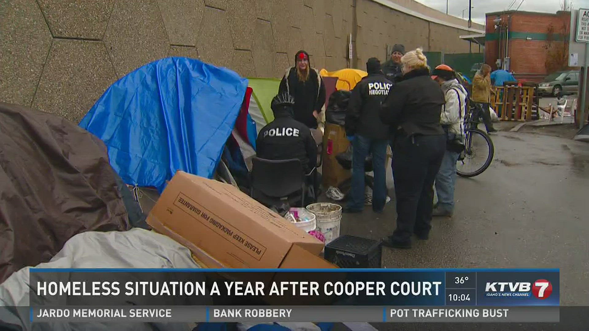 Homeless situation a year after Cooper Court.