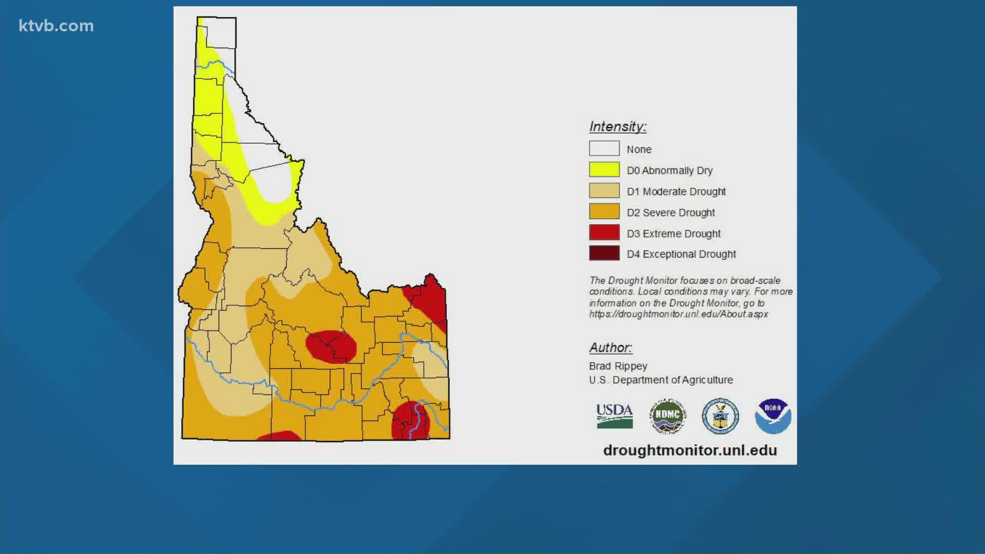 The Idaho Dept. of Water Resources director issued the declaration for 34 counties.