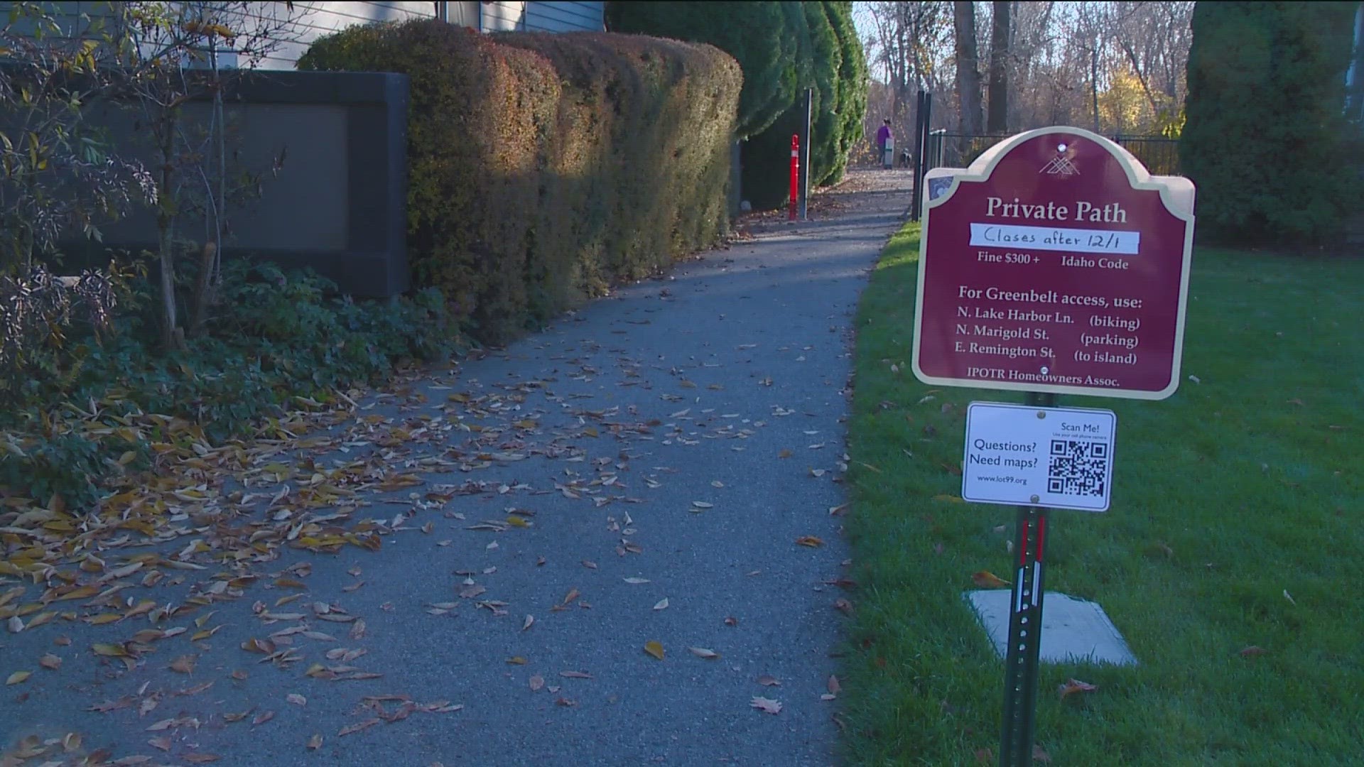 Community members have used the pathway on North Plantation River Drive for several decades, and that will soon change.