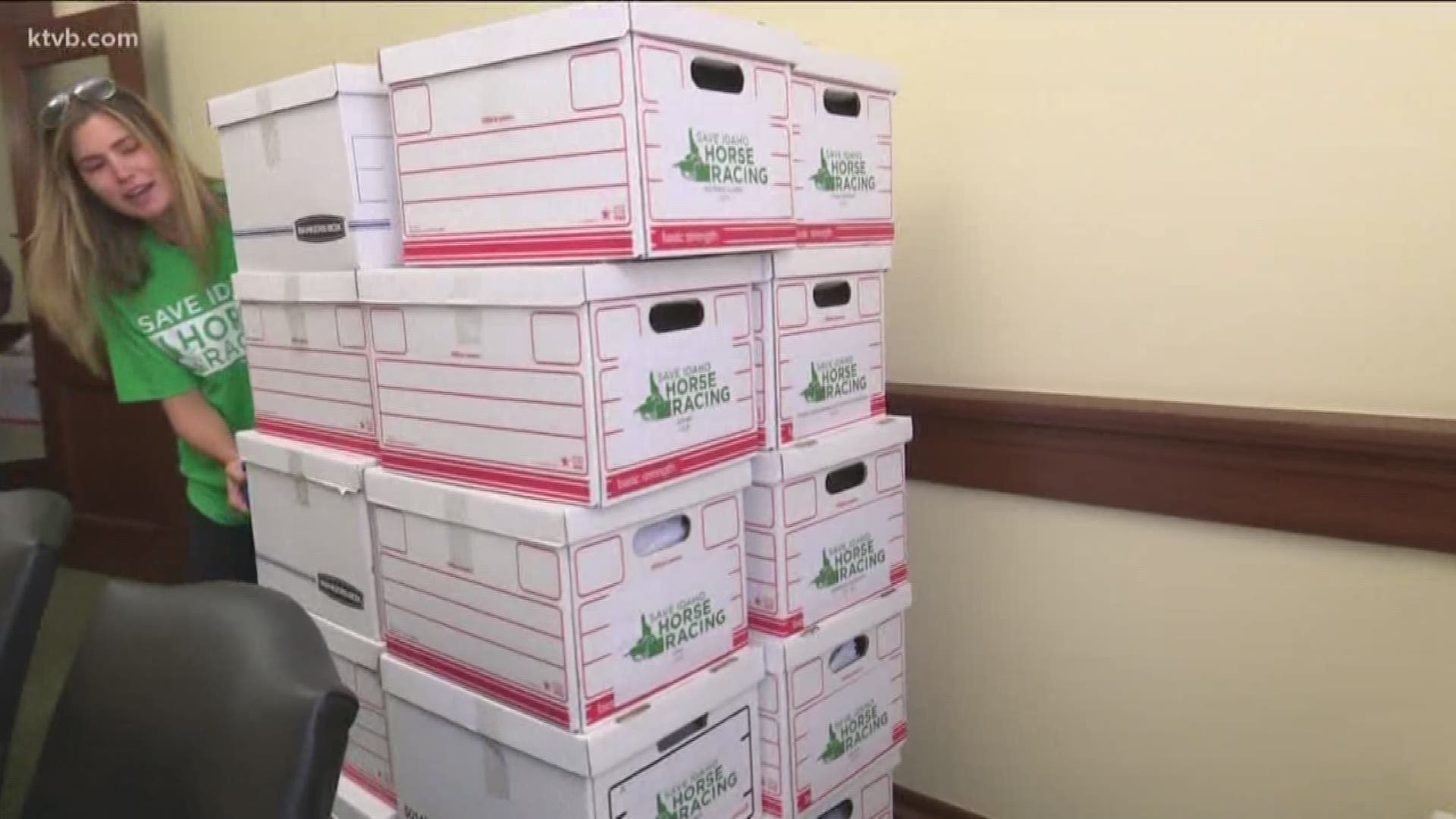 Thousands of signatures were delivered to the Idaho secretary of state's office.