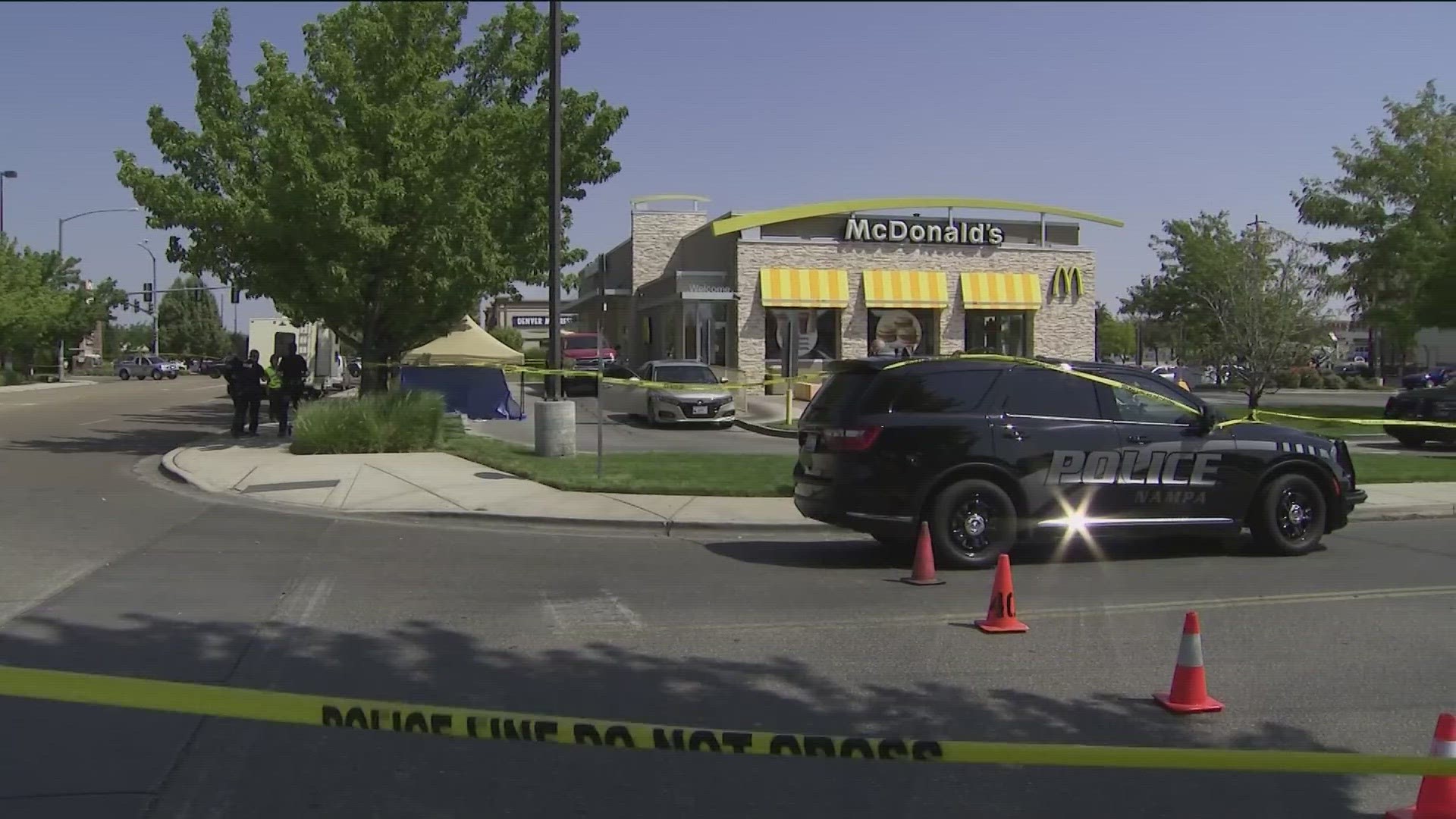 Nampa Police Spokesperson Carmen Boeger told KTVB that officers were not injured in the shooting.