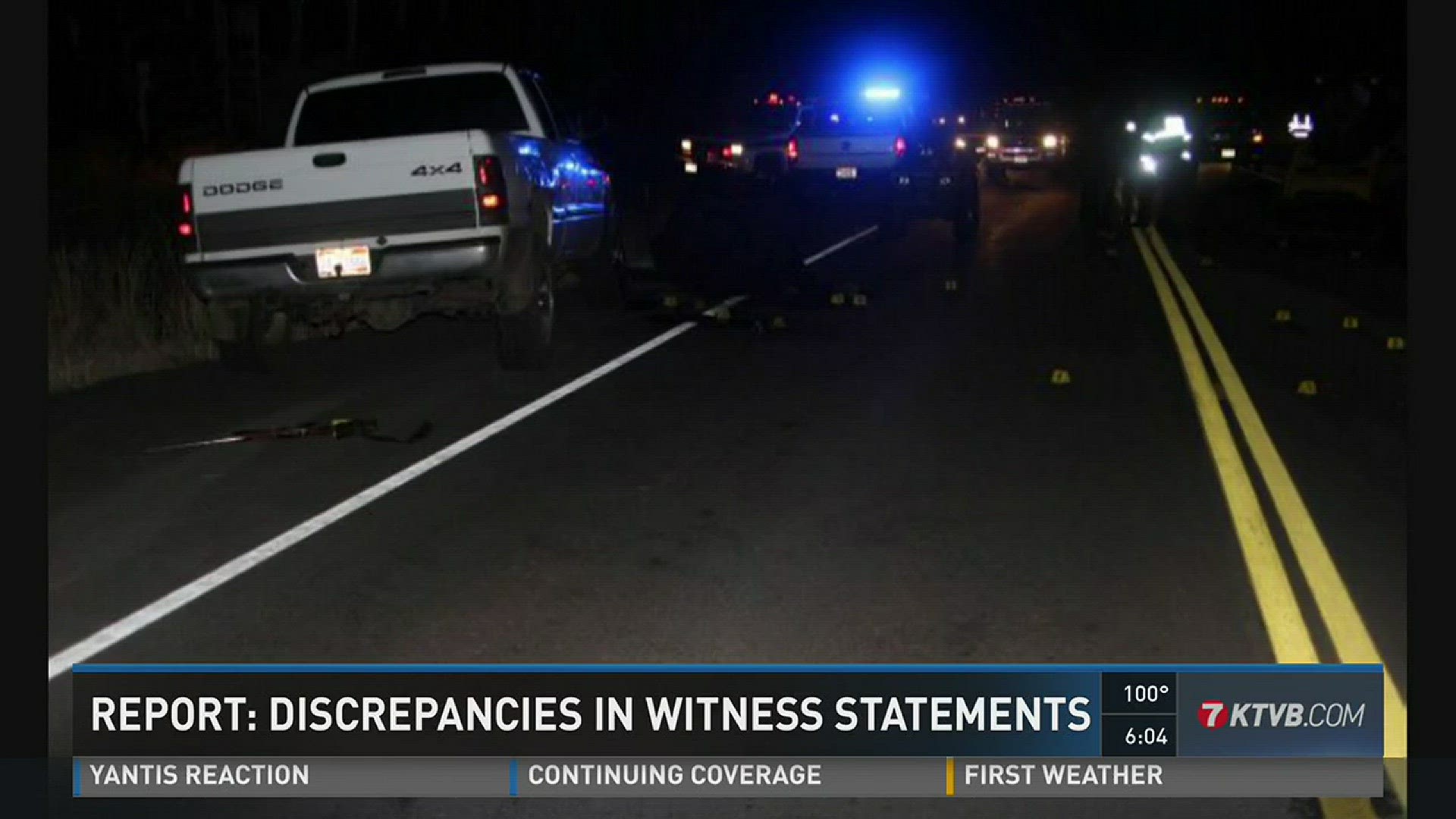 Report: Discrepancies in witness statements.