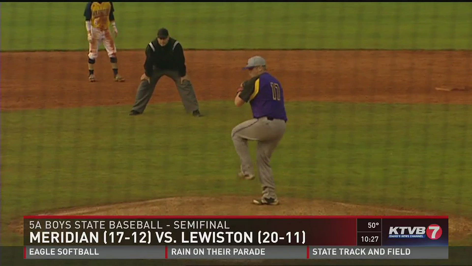 Meridian vs. Lewiston 5A state varsity baseball 5/20/2016.