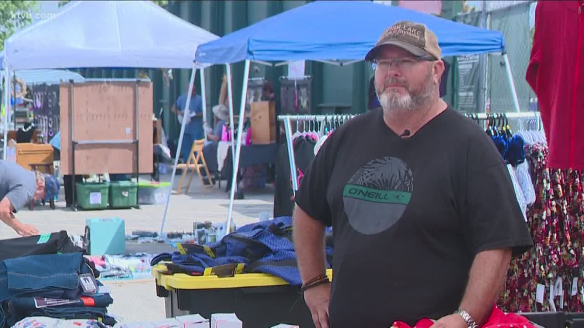 In a partnership with the Boise Hawks, the flea market is taking place a total of five weekends this summer at Hawks Memorial Stadium