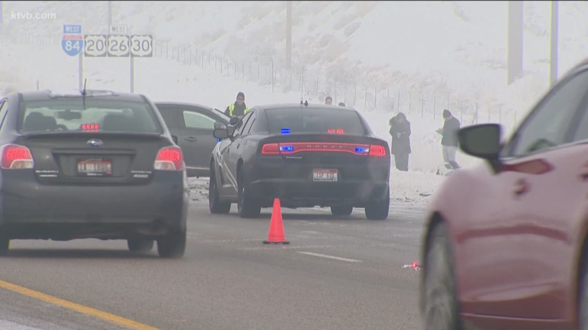 I84 reopened after pileups near Gowen