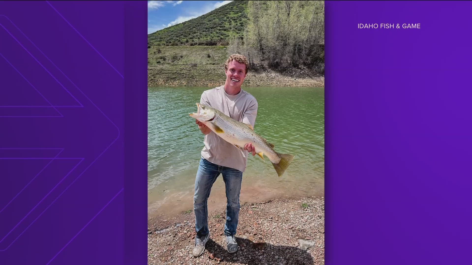 Kody King reeled in the 29-inch, 8.47-pound fish in Montpelier Reservoir.