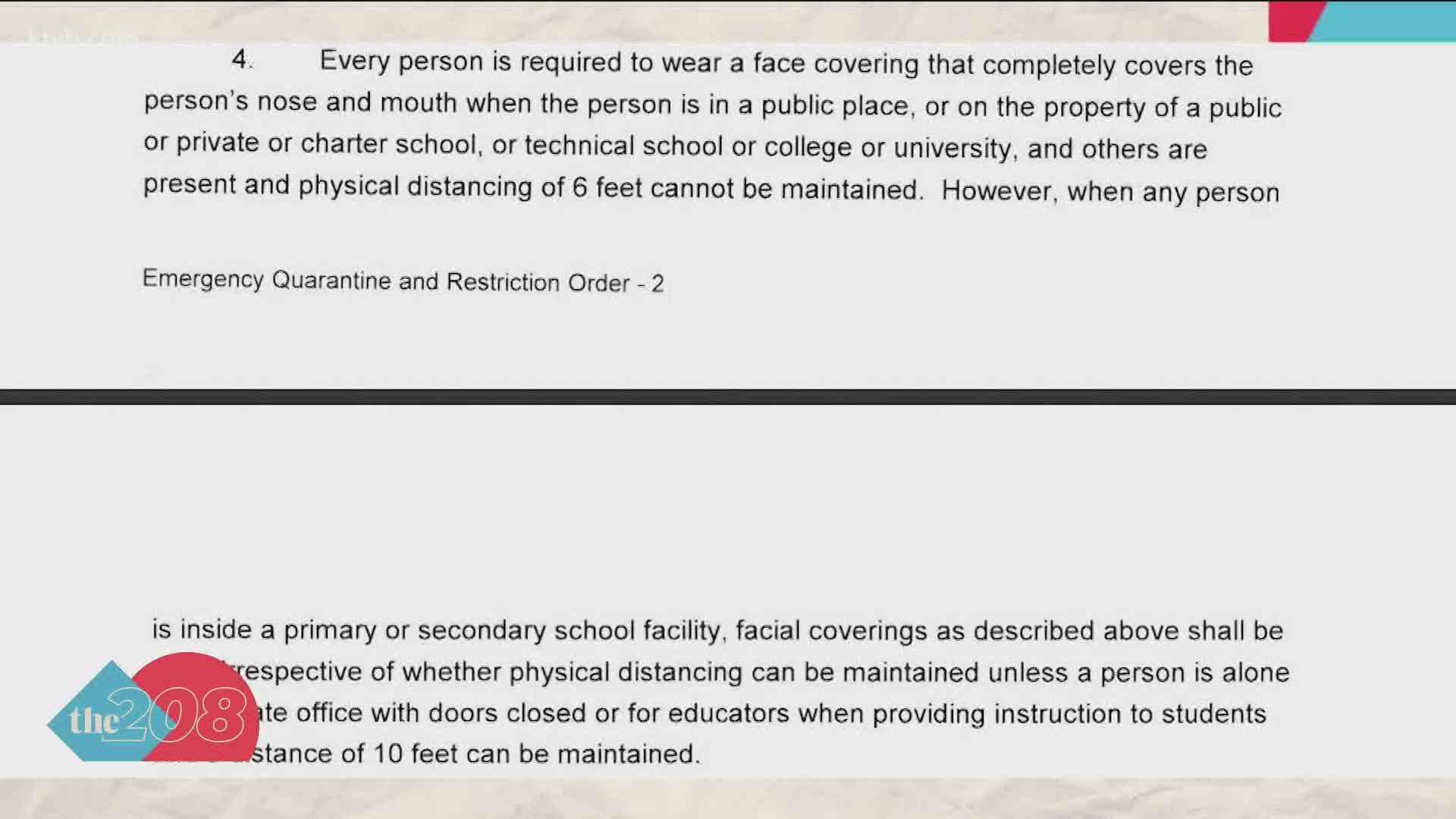 Both public and private schools in Boise are required to abide by Central District Health's order, which includes wearing a face mask.